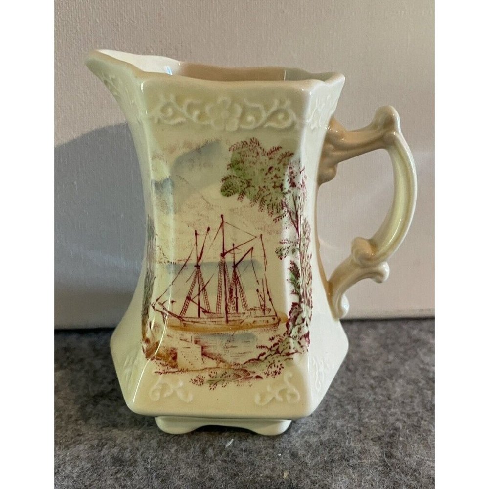 Vintage Rare Royal Staffordshire Ceramic "Safe Harbour" Creamer/Pitcher